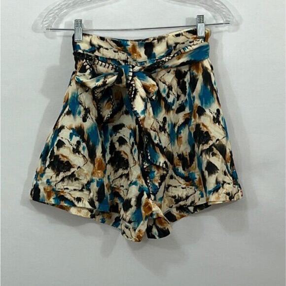 HUNTER BELL Sz 8 Ashton Shorts Tie Dye Linen Blend NWT - Picture 8 of 9